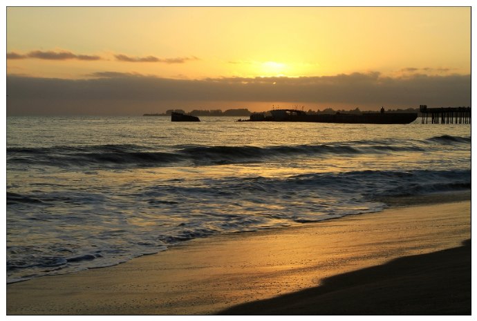 加州阳光-Santa\u00a0Cruz,相机掉海里了