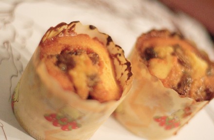 幸福的纸杯蛋糕-焦糖葡萄干蛋糕（已补配方）