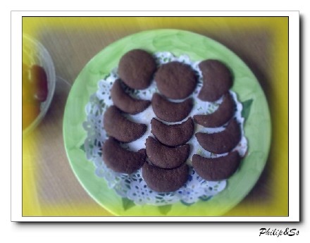 烘焙初体验-月亮可可饼干